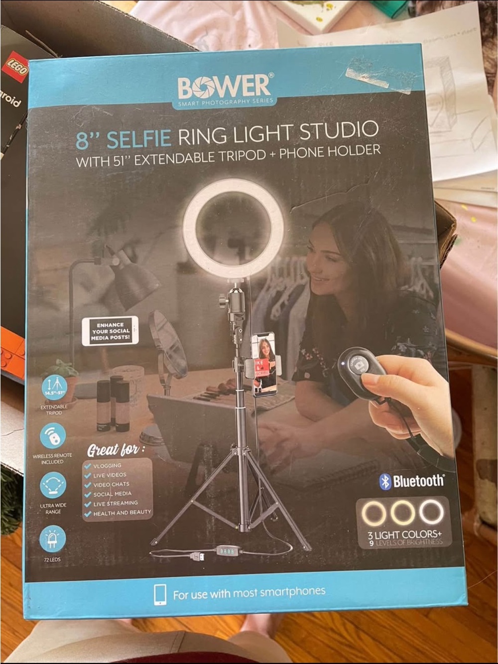 Bower 8" Selfie Ring Light Studio